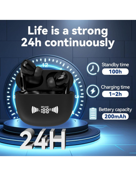 Auriculares Traductores Neyes 3-en-1 Bluetooth Negro