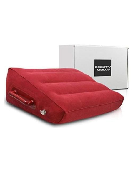 Almohada Inflable en Forma de Cuña Beauty Molly 63x43cm Rojo