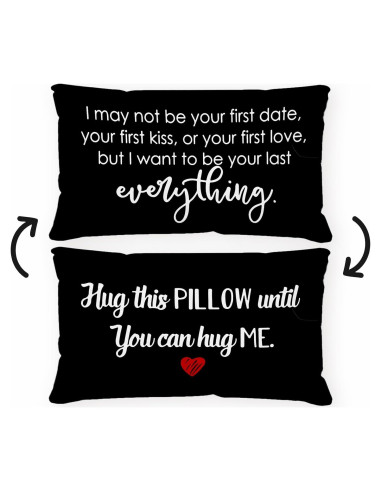 Funda de Almohada Reversible Sufamb 30x50cm Lino Negro