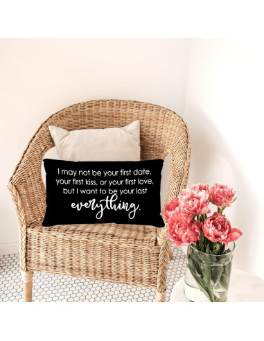 Funda de Almohada Reversible Sufamb 30x50cm Lino Negro