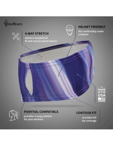 Banda para la Cabeza TrailHeads para Mujeres - Ondas Púrpuras