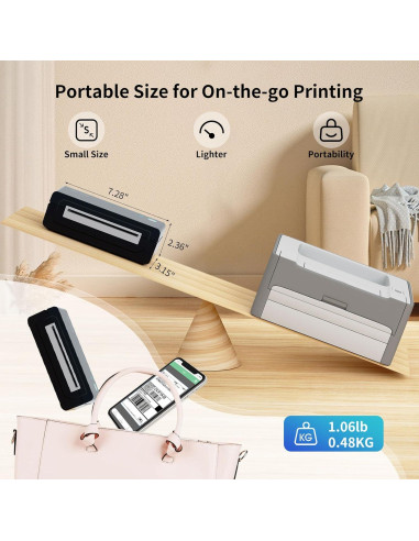 Impresora de Etiquetas Térmicas Gloryang 668BT 4x6 cm Inalámbrica