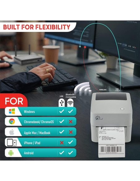 Impresora de Etiquetas Arkscan 2054K-BT USB y Bluetooth 4x6