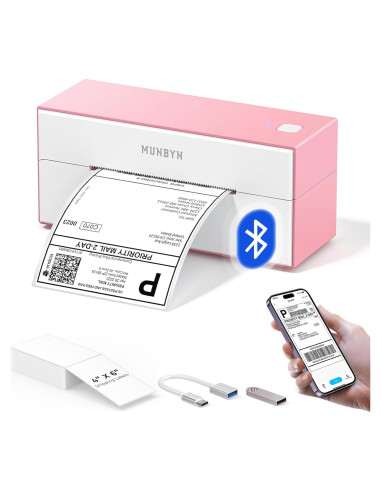 Impresora Térmica de Etiquetas MUNBYN Bluetooth 4x6