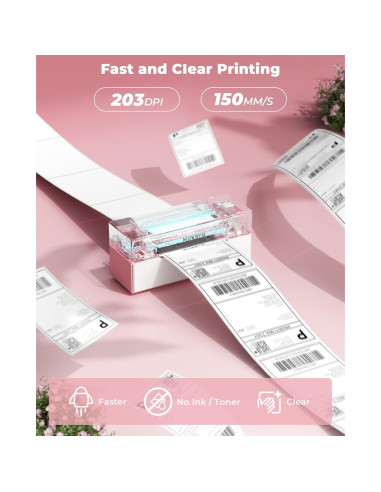 Impresora Térmica de Etiquetas MUNBYN Bluetooth 4x6