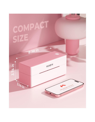 Impresora Térmica de Etiquetas MUNBYN Bluetooth 4x6