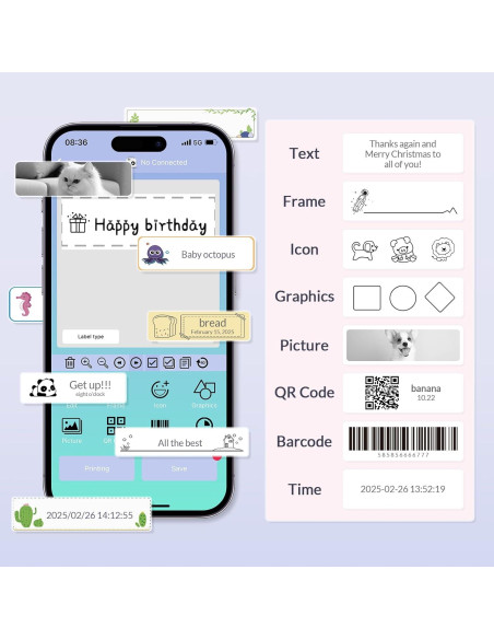 Impresora de Etiquetas Mafiti R1 Bluetooth Recargable