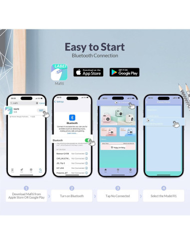 Impresora de Etiquetas Mafiti R1 Bluetooth Recargable