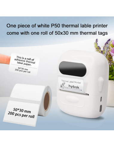 Impresora Térmica Bluetooth HYBSK P50 Portátil 5.1cm