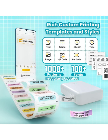 Impresora de Etiquetas Portátil Vretti HP2 Bluetooth Blanca