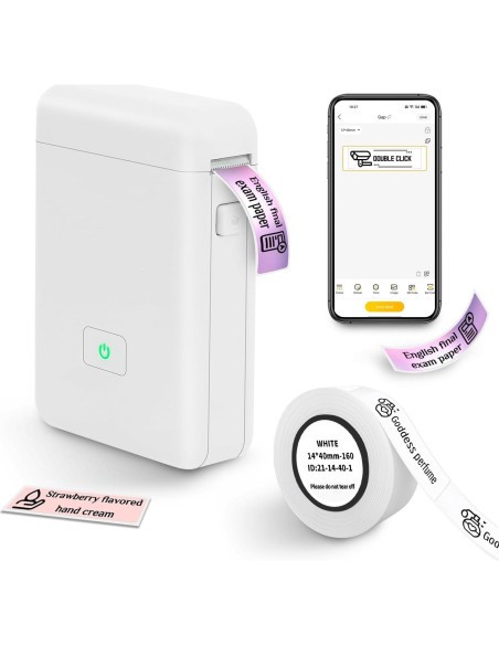 Impresora de Etiquetas Portátil Vretti HP2 Bluetooth Blanca