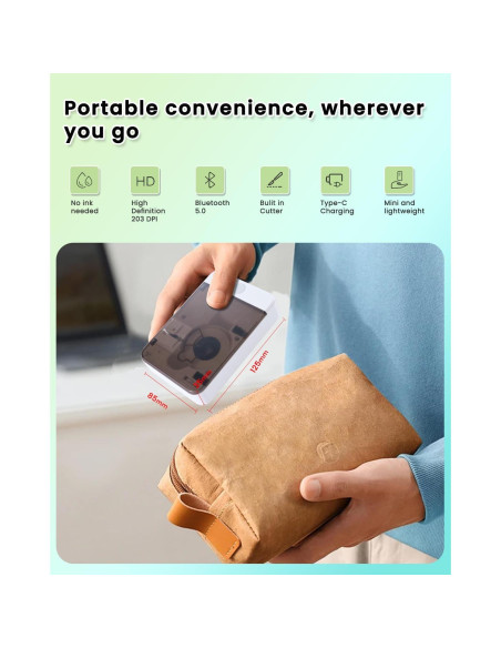 Impresora de Etiquetas Bluetooth BORN4SHIP HP6-C Portátil