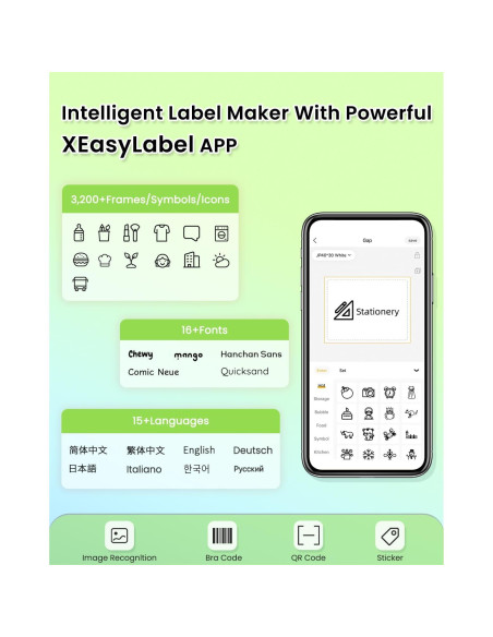 Impresora de Etiquetas Bluetooth BORN4SHIP HP6-C Portátil