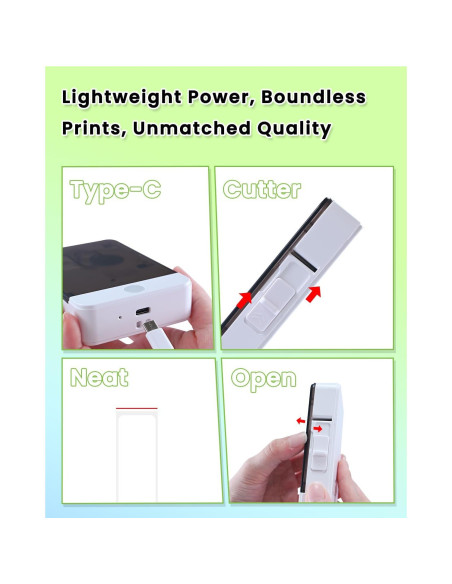 Impresora de Etiquetas Bluetooth BORN4SHIP HP6-C Portátil