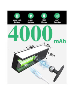 Apliques de Pared Recargables DetarZinLED - Juego de 2 Negras 2