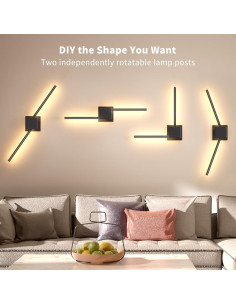 Aplique de Pared a Batería Torchlet WL001 con Control Remoto, Set de 2 2