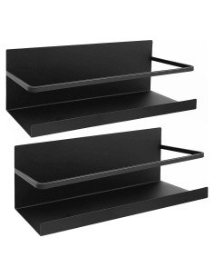 Estantes Magnéticos para Especias Feokely - 2 Piezas, Negro