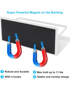 Estante Magnético para Especias Seropy - 2 Unidades, 5 kg 2