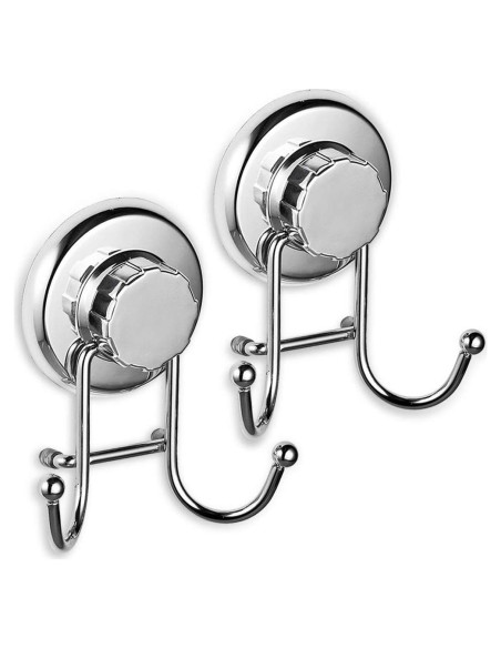 Ganchos de Ventosa HASKO - Acero Inoxidable - 2 Paquete