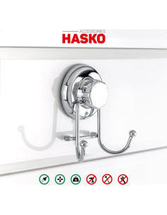 Ganchos de Ventosa HASKO - Acero Inoxidable - 2 Paquete 2