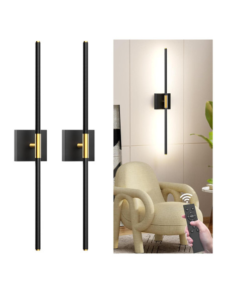 Lámpara de pared recargable Gift4U 80 cm con control remoto