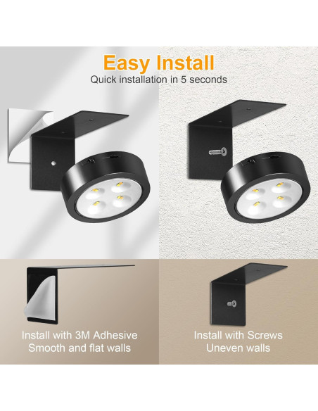 Luz de Imagen LED RGB Kandicyar 3 Paquetes Recargable