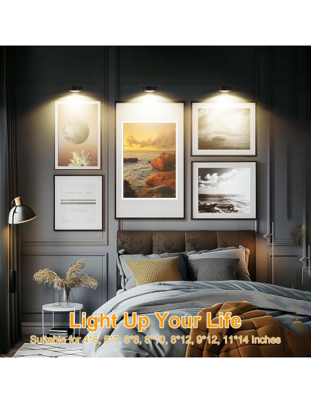 Luz de Imagen LED RGB Kandicyar 3 Paquetes Recargable