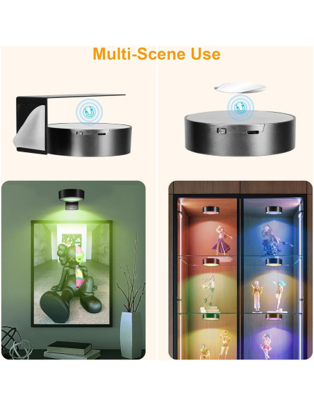 Luz de Imagen LED RGB Kandicyar 3 Paquetes Recargable