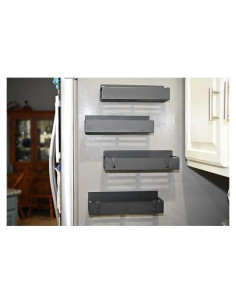 Estante Magnético para Especias Genérico Negro 1 Estante