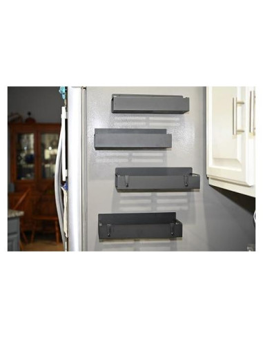 Estante Magnético para Especias Genérico Negro 1 Estante