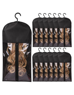 Soporte para Extensiones de Cabello AIHOPE 12 PCS Negro