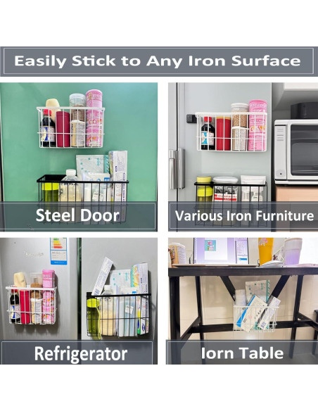 Estante Magnético Grande Negro Genérico para Cocina 4.54 kg