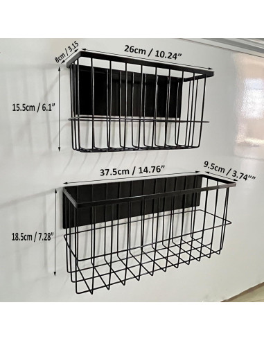 Estante Magnético Grande Negro Genérico para Cocina 4.54 kg