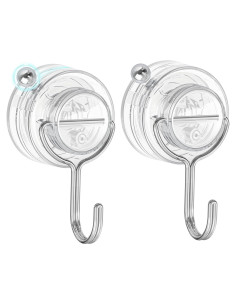 Ganchos de Ventosa Transparentes Jadkysarh - Paquete de 2