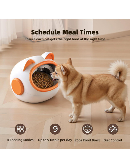 Comedero Inteligente RFID Kaitol para Gatos - 4 Modos, 680g