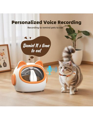 Comedero Inteligente RFID Kaitol para Gatos - 4 Modos, 680g