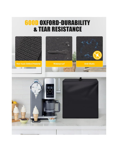 Cubierta para Máquina de Helados Ninja Swirl Creami 43x27x46cm