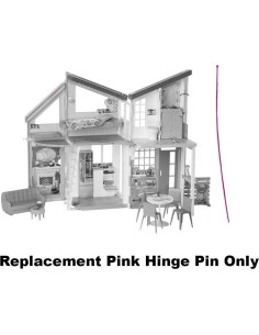 Pin de Bisagra Rosa Mattel para Casa de Muñecas Barbie FXG57 2