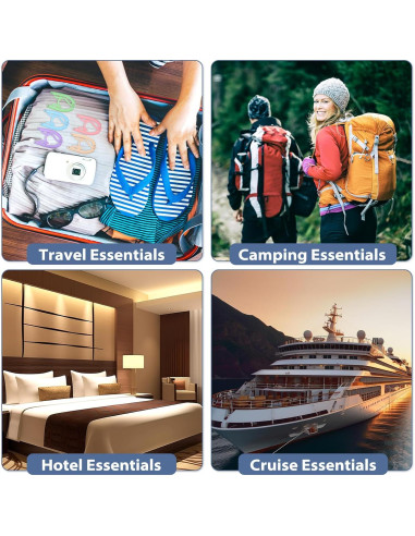 36 Perchas de Viaje Plegables Besslly Antideslizantes Multicolor