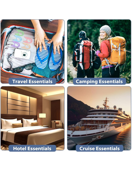 36 Perchas de Viaje Plegables Besslly Antideslizantes Multicolor