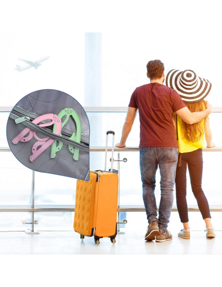 36 Perchas de Viaje Plegables Besslly Antideslizantes Multicolor