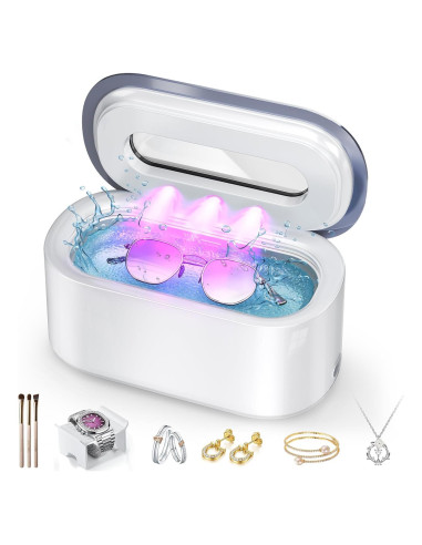 Limpiador Ultrasónico de Joyas Owaylon 30W 150ml Portátil