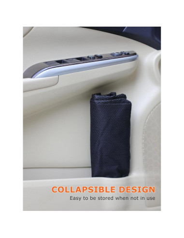 Bolsa de Basura para Auto Ginsco 3.5 Galones Negra Ajustable