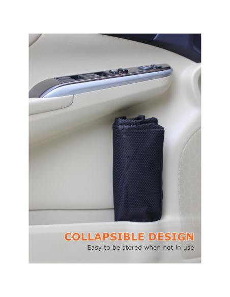 Bolsa de Basura para Auto Ginsco 3.5 Galones Negra Ajustable