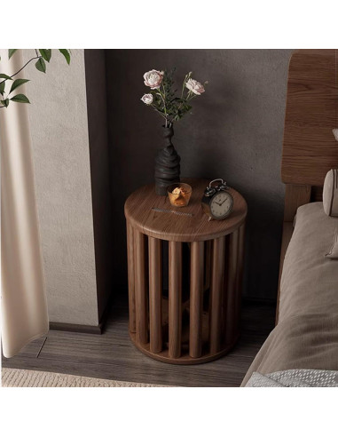 Juego de 4 Taburetes Apilables Fnylotusr Color Nogal 35.5cm