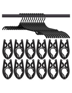 24 Perchas Plegables de Viaje CLRBEATTY Antideslizantes