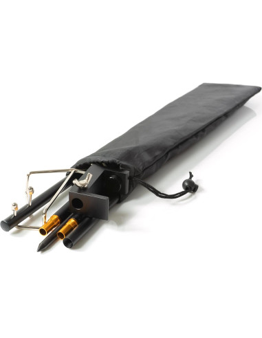 Soporte de Linterna de Camping Phuma - Aluminio Negro Ajustable