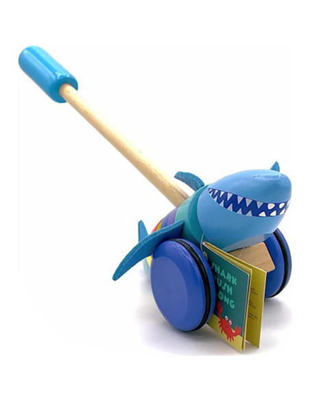 Juguete de Madera Empuja Tiburón Orange Tree 12+ Meses Juguete de Madera Empuja Tiburón Orange Tree 12+ Meses