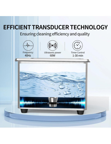 Limpiador Ultrasónico Digital GRANBO 1.3L para Joyería