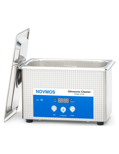 Limpiador Ultrasónico 900ml NOVMOS con Temporizador Digital